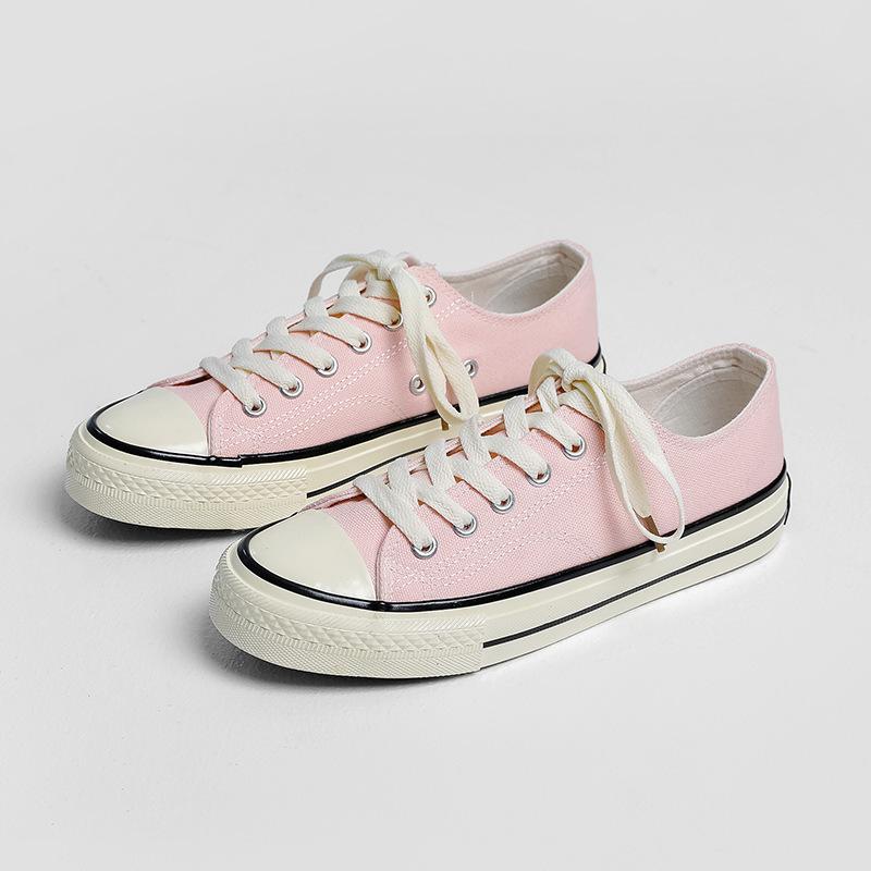 Spring Harajuku Versatile Student Classic Retro Board Shoes Korean Version Low-top Women's Canvas Shoes Male Couple