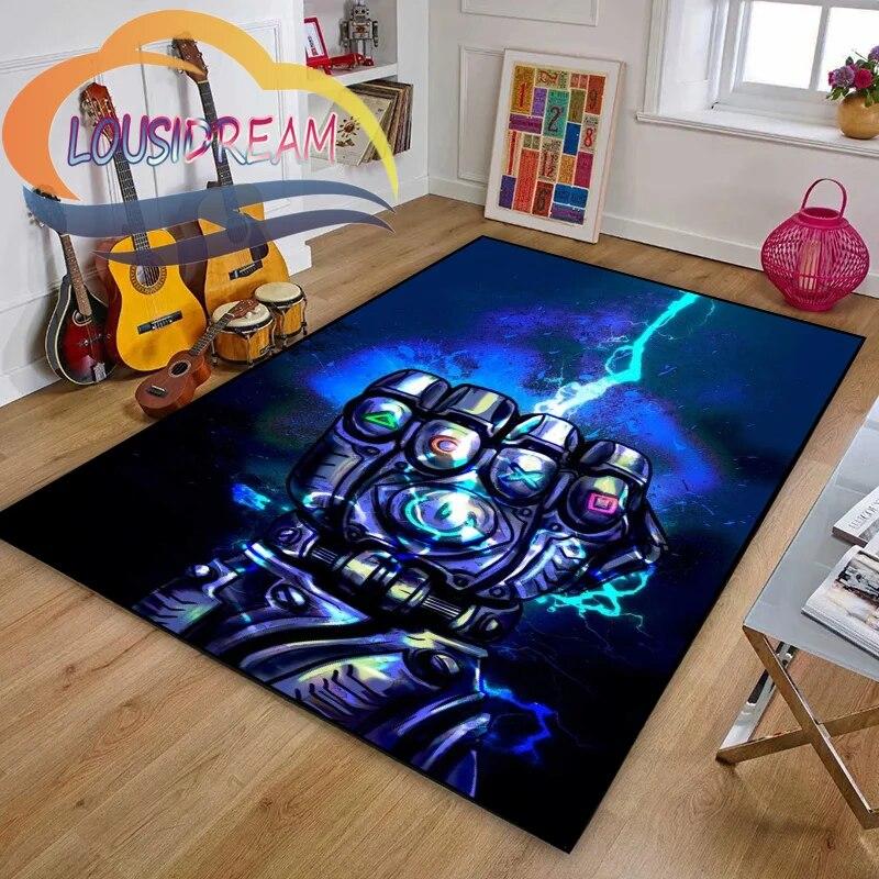 Gamer or Game handle Playroom and Bedroom Plush Carpet Non-slip  Soft Play Mat Bed Area Rug Parlor Decor