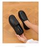 Comfortable Mom's Genuine Leather Flat Shoes - Soft Sole, Lightweight, Classic Design for Middle-Aged and Elderly Women
