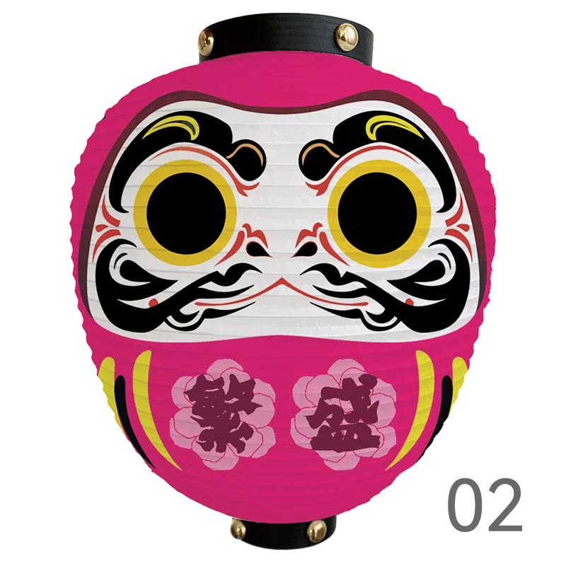 Japanese Style Cartoon Wish Dharma Hanging Lantern Japan Mascot Daruma Sushi Pub Bistro Restaurant Izakaya Decor Lantern