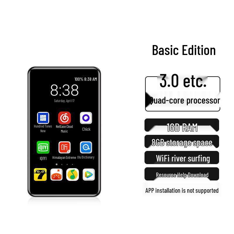 

Ультратонкий сенсорний MP6: Розумний MP4/MP5 плеєр з WiFi, доступом до Інтернету, MP3, Bluetooth та відео для студентів Internal Memory