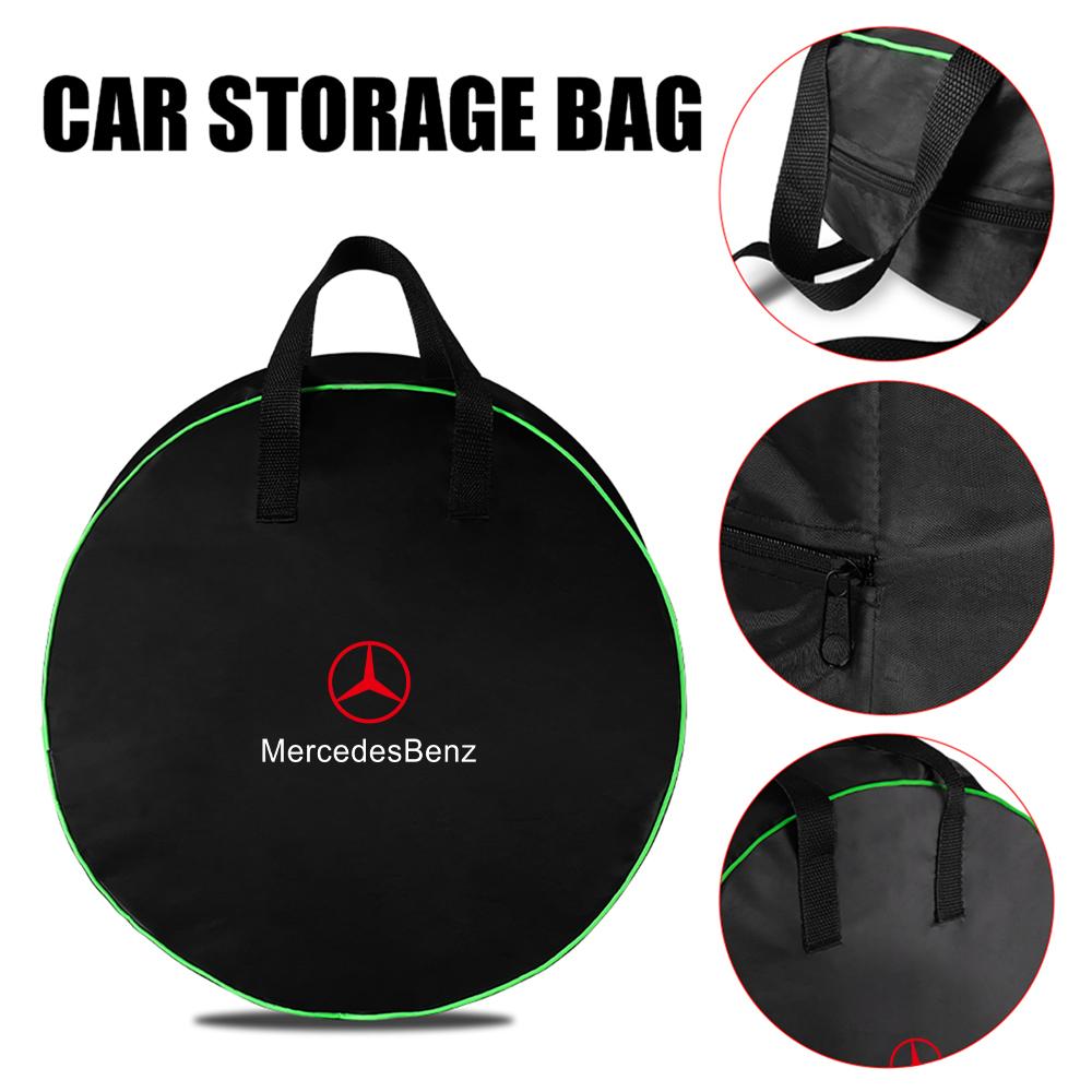 TFC28 EV Cables Bag Vehicle Charger Case Oxford Cloth Storage Bag Zipper Closure For Mercedes Benz AMG W124 W202 W203 W204 W210 W211