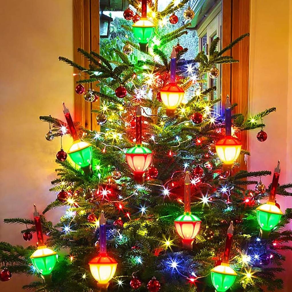3pcs LED Replacement Bubble Lights Bulbs Traditional Christmas Bubble Lights Red Blue Classic Christmas Lights Bulbs Old Fashion