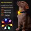 Luminous LED Silicone Dog Pendant: Anti-lost Fluorescent Flashing Charm Tag for Pets