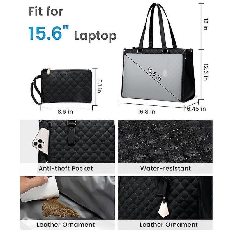 2 in 1 Lunch Bag for Women Shoulder Laptop Bag Large Capacity with Insulated Compartment Outdoor Multifunction
