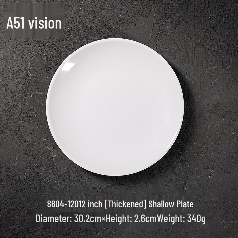

Shengxinhui A5 Food-Grade Melamine Round Dinner Plates (10-Pack)