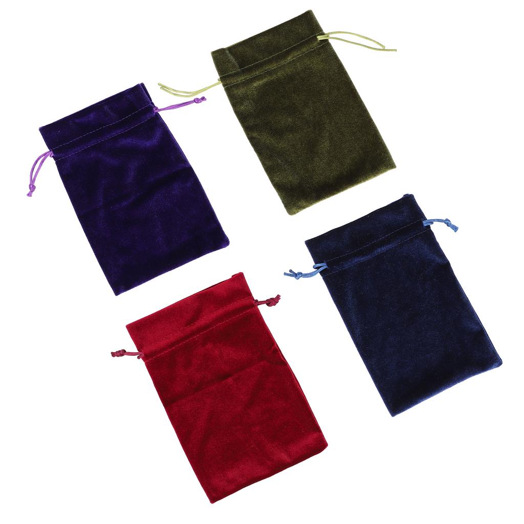 5 STÜCKE Samt Geschenktüte Multifunktionale weiche Kordelzug Würfel Aufbewahrungstasche für Schmuck Armband