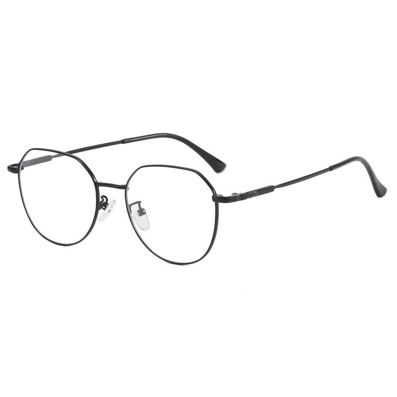 New metal myopia glasses frame men's big face big frame eye frame women can match the degree HC
