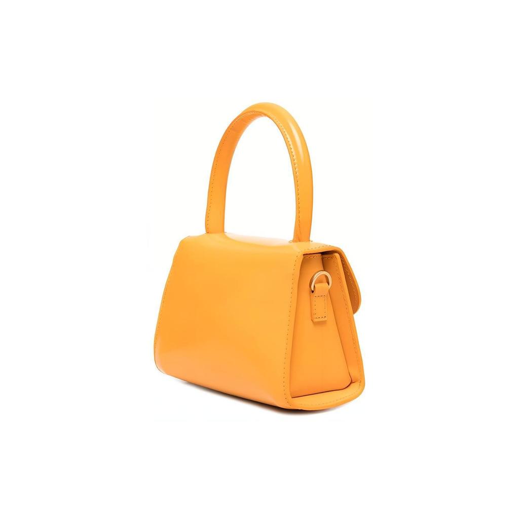 By Far Vintage Fashion Ins Style Textured Arc Top Handle Flap Patent Leather Small Square Shoulder Crossbody Handbag Mini 22CRMINASNFWSMASNF