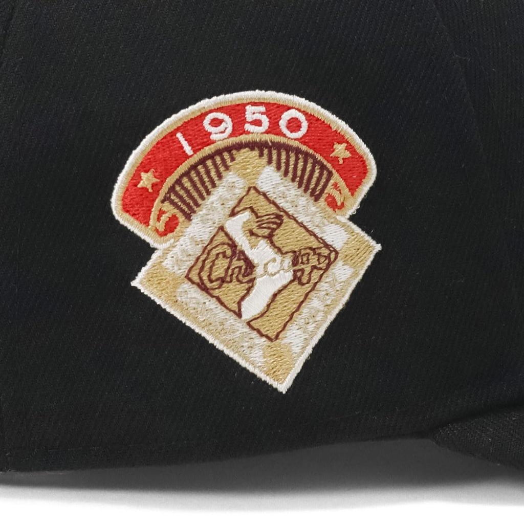 New Era LP 59FIFTY Cap MLB Chicago White Sox CWS Black with Side Patch and Under Exclusive to and Stylish Streetwear Travel Sun Protection (70845386