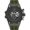 Exposure Black Green Stainless Steel Silicone Men's Quartz GW0325G2 Watch