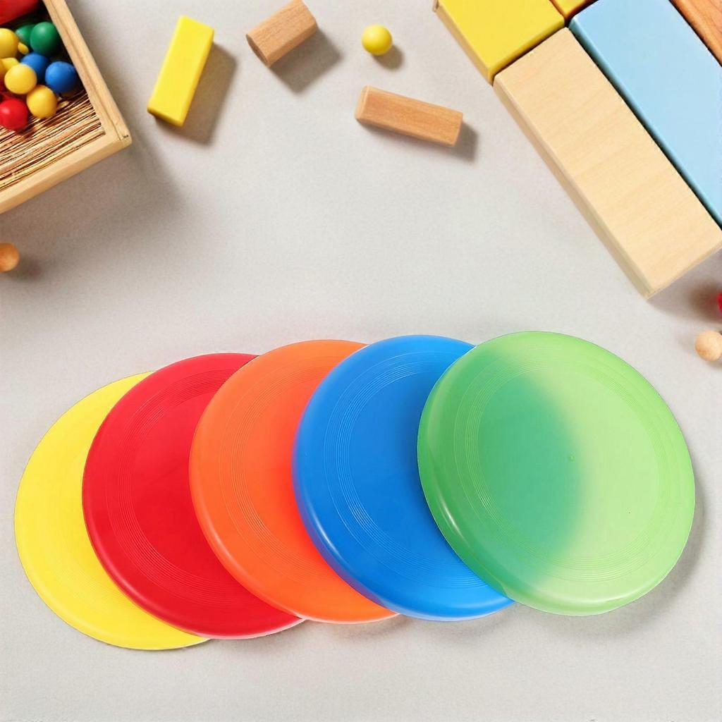 10pcs Flying Disc Set: Colorful Plastic Flying Saucers For Kids - Beach Party Pool Toys - Outdoor Throwing Game - Portable Tossing Toy 9-Inch