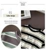 2025 Summer Boys' Pure Cotton Striped T-Shirt Set - Short & Half Sleeve Options