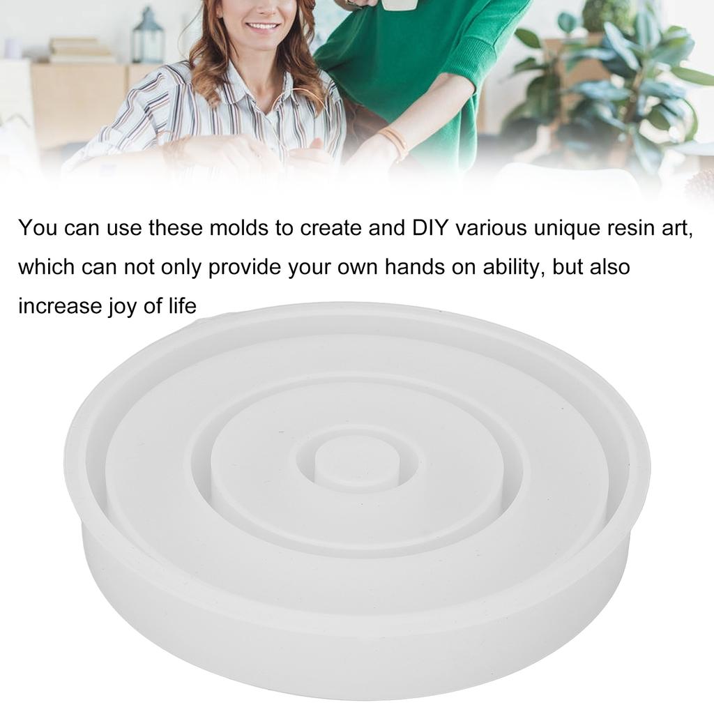 Silicone Lipstick Box Mold DIY Circular Lipstick Storage Organizer Holder Mold for Making Box