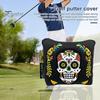 Mallet Putter Cover Magnetic Mallet Golf Club Cover Unique Skull Printed Golf Putter Headcover Blade Putter Protection Golf Accessory