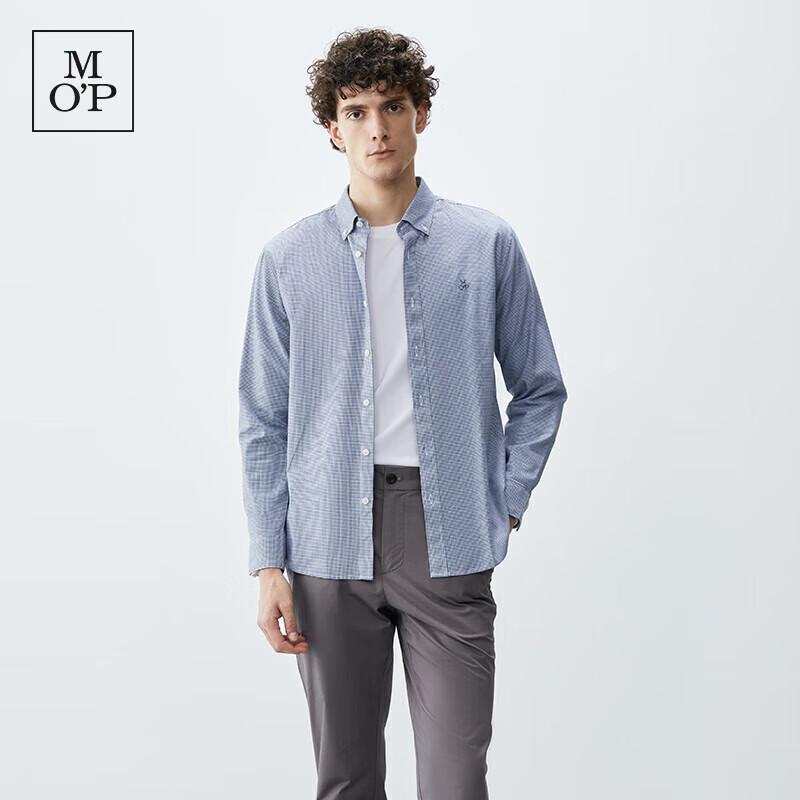 Marc O Polo Men s Fine Cotton Houndstooth Casual Long Sleeve Shirt S