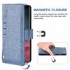 For Samsung Galaxy S26 Ultra Case Jean Cloth Texture PU Leather Wallet Phone Cover with Rotating Card Slots