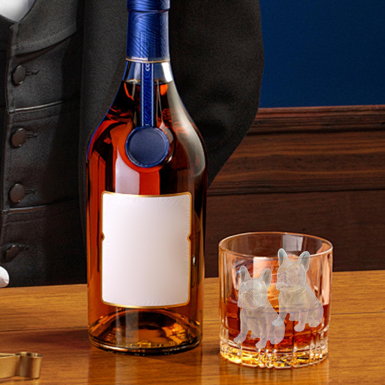 

Ice Molds For Cocktails Silicone Novelty French Bulldog Ice Mold 9-Grids Non-stick Food-Grade Whiskey Iceblock Tray Shatterproof United States