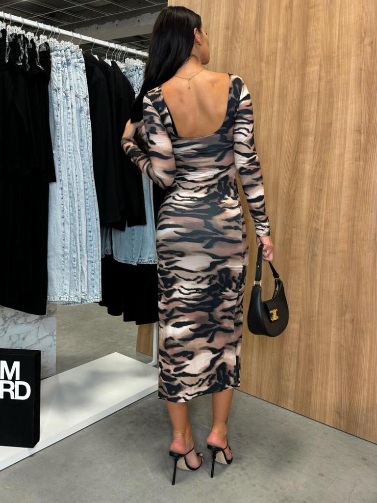 2024 Herbst/Winter Europäisches & Amerikanisches Modekleid mit Seitenschlitz