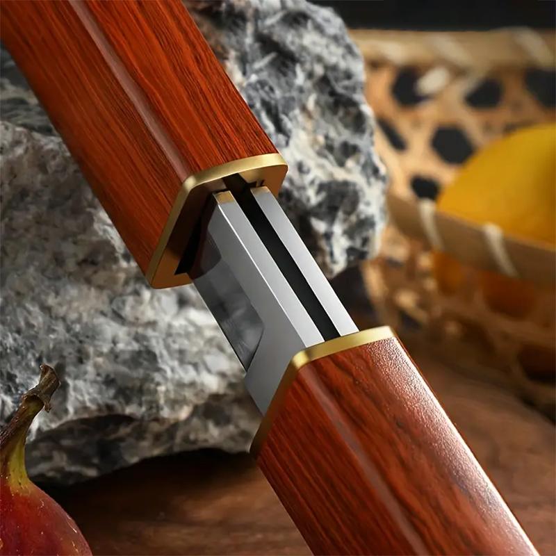Mini 2pcs Pair of Portable Kitchen Paring Knives with Plastic Handles for Easy Storage