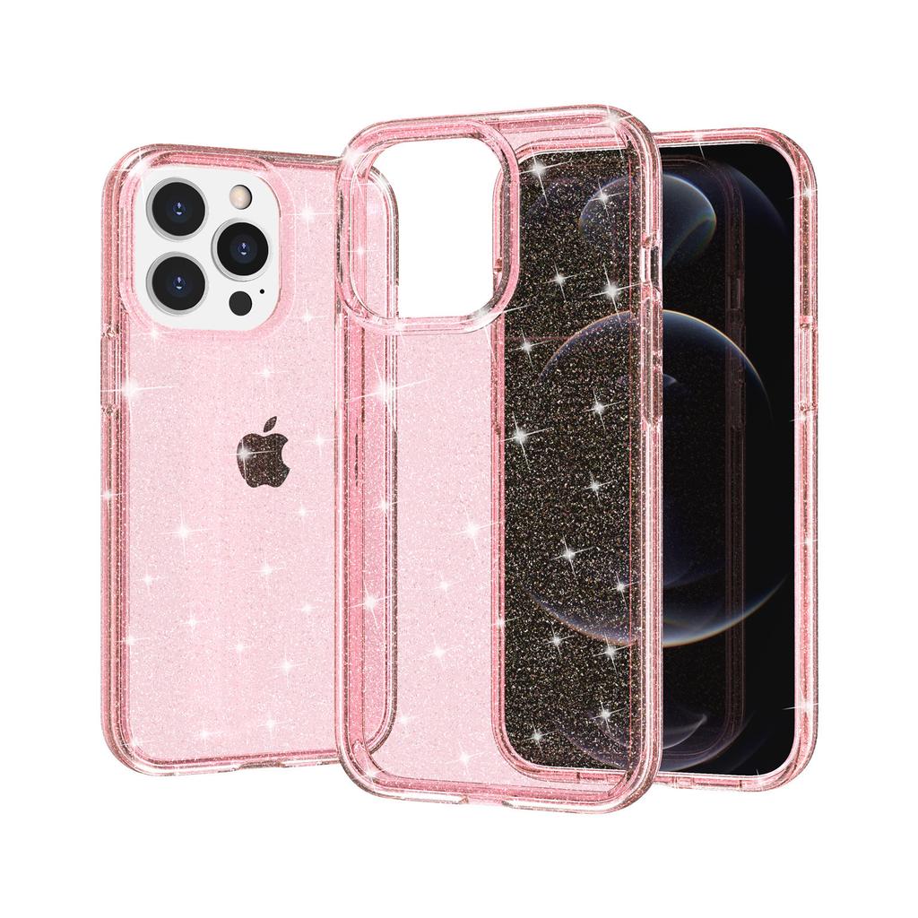 Applicable To iPhone11Pro Terminator Glitter Mobile Phone Case New 11Pro Transparent Fine Flash Anti-collision and Anti-drop Case PC