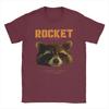Graphic Printing Guardians Of The Galaxy Rocket T Shirt For Unisex 100 Cotton Tshirts Short Sleeve Clothes