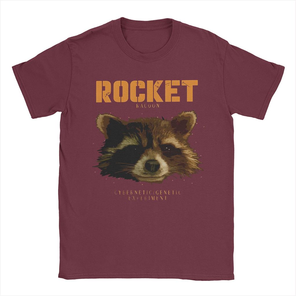 Graphic Printing Guardians Of The Galaxy Rocket T Shirt For Unisex 100 Cotton Tshirts Short Sleeve Clothes