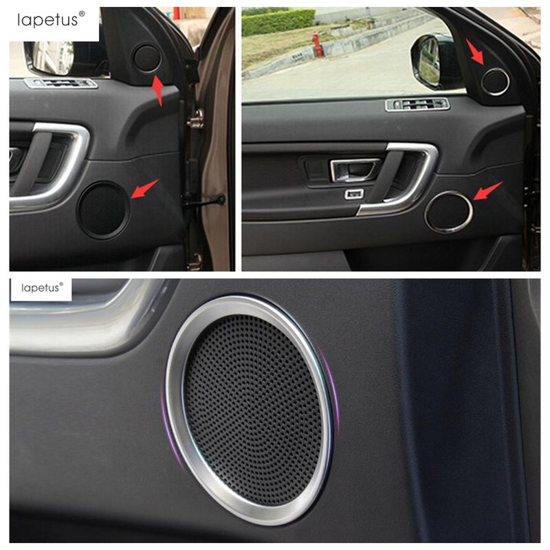 Car Side Door Speaker Audio Sound Loudspeaker Frame Cover Trim For Land Rover Discovery Sport 2015 -  ABS Matte Accessories