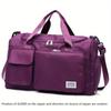 Unisex Large-capacity Travel Bag - Polyester, Fitness Bag with Multiple Compartments, Adjustable Shoulder Straps for Women's Duffel Bags, Fitness Bags