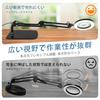 2024 New 2-in-1 10x Magnifying Glass with Stand and LED Light, Perfect for Work, Tabletop, 360° Angle Adjustment, Continuously Dimmable, Clip-on Compa