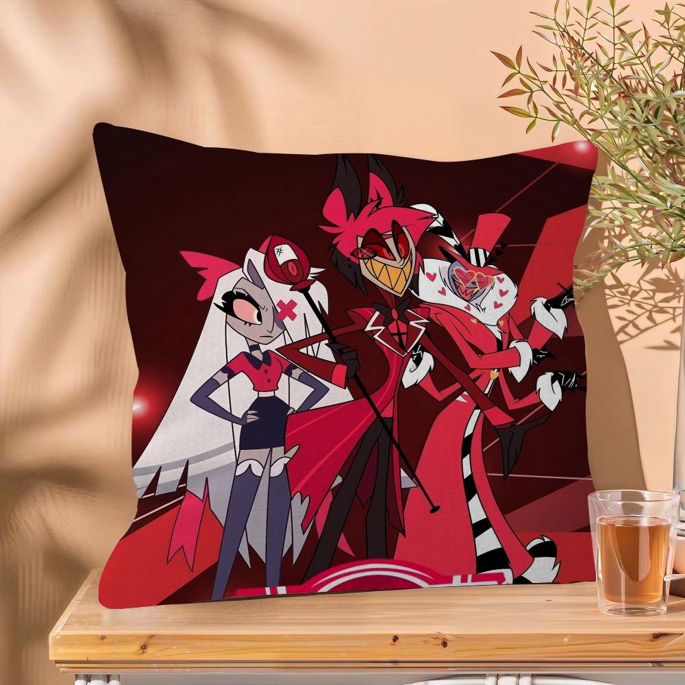 

Anime H-Hazbin H-Hotel Pillow Cushion Cover Pillowcase Living Room Sofa Home Decor Customized 30cmx30cm