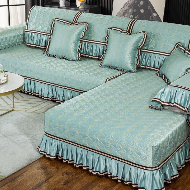 Sofamatte Anti-Rutsch Vier Jahreszeiten Universal Sofabezug All-Inclusive Quilting Einfacher moderner Sommerbezug