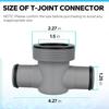 Adattatore per Tubo Piscina a 3 Vie Resistente alle Perdite P61408 Connettore per Tubo Piscina per P61408 Manutenzione Piscina