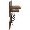 Wall mounted nightstand Smoked Oak 90 x 15 x 36 cm