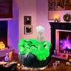 Halloween Evil Bubble Pot Decoration Horror Eyeball Witch Pot Halloween Fireplace Table Decoration
