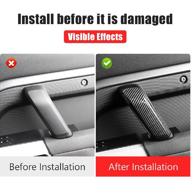 Door Handle Cover Suitable for 2020-2026 Land Rover Defender 90 110 130 Interior Handle Decoration Set Internal Patch armrest Protective Shell
