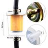 5Pcs 5/16” Universal Fuel Filters With 10Pcs 8Mm Hose Clamps Gas Inline Fuel Filters For Motorcycles, Cars, Trucks
