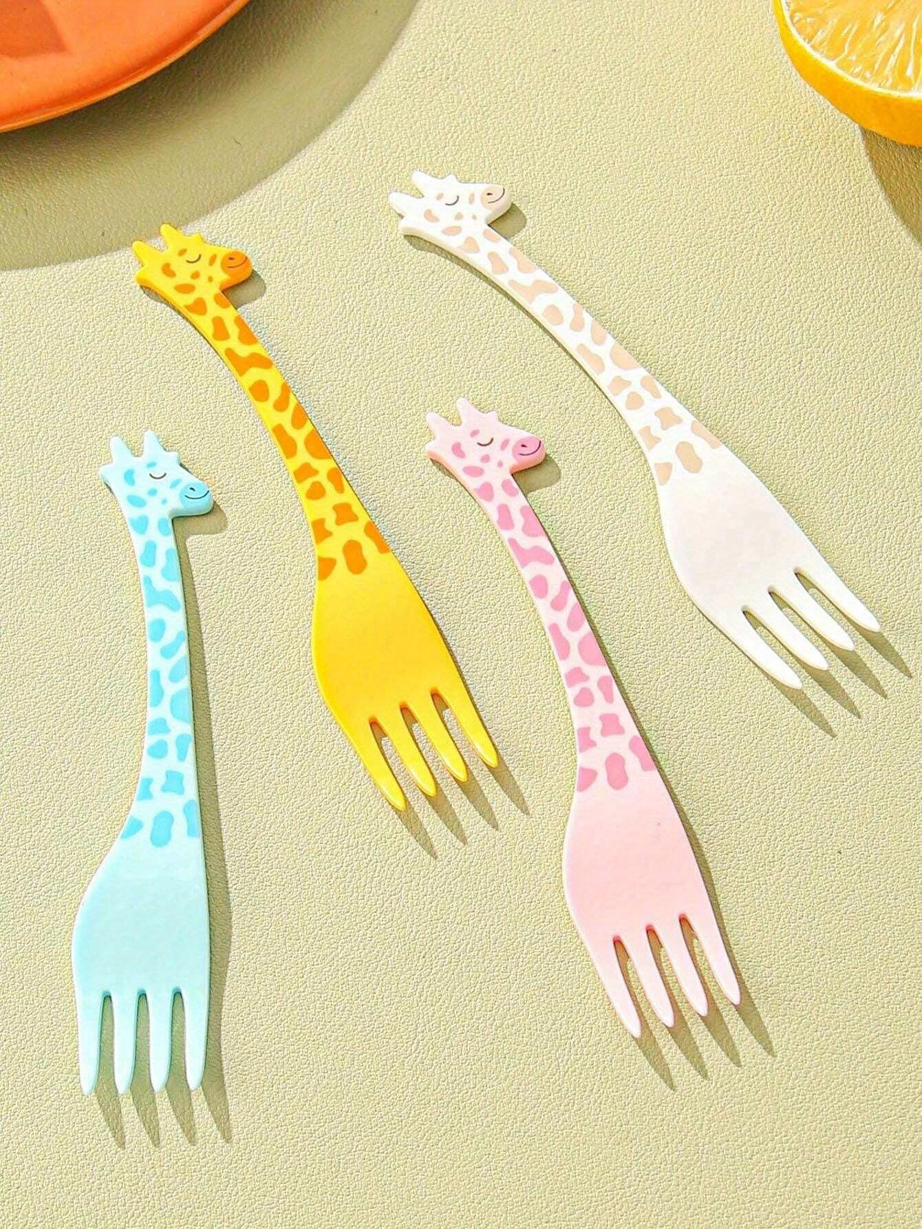 

Пластиковые фруктовые вилки, десертные вилки для домашней кухни, подходят для свадьбы, вечеринки, подарка, дня рождения