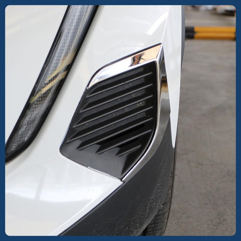For Peugeot 2008 208 2020 2021 2022 2023 2024 Stainless Steel Car Front Fog Light Lamp Frame Covers Trim Accessories