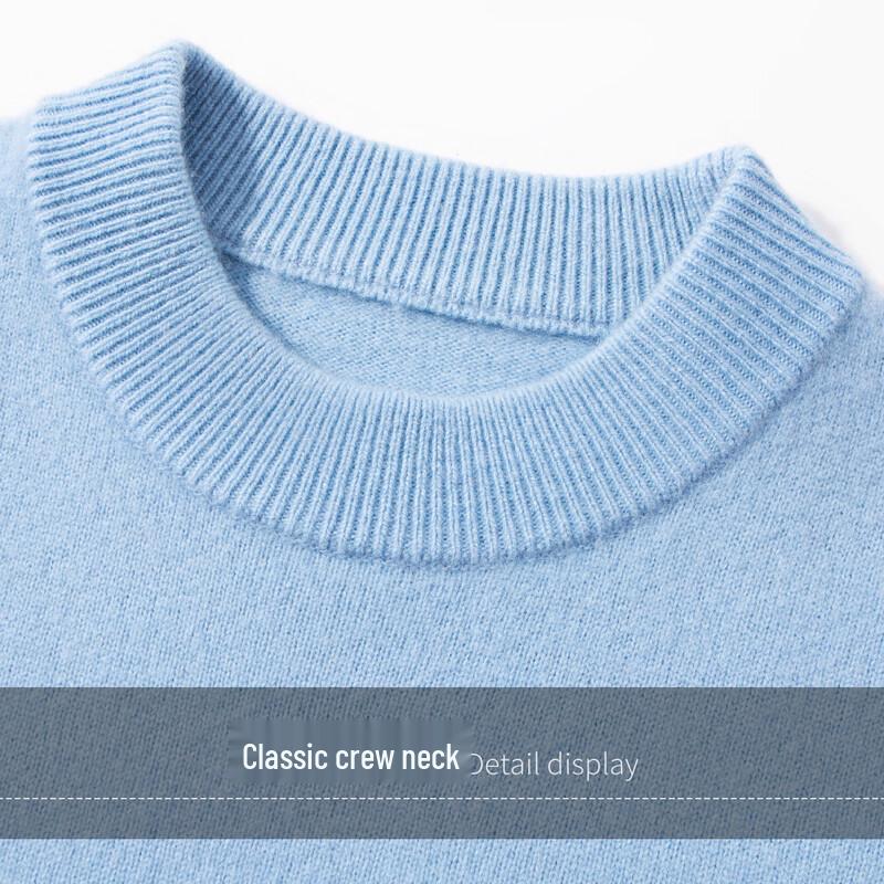 Men's 100% Pure Wool Thickened Pullover Sweater