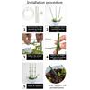 4pcs/set Plant Trellis Decorative Climbing Bracket Gardening Accessory for Garden Yard Flower Plant Gardening Supplies