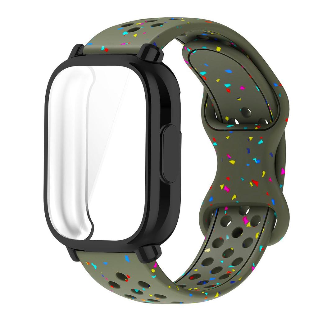 Řemínek+Pouzdro Pro Xiaomi Redmi Watch 5 active 5 Lite Ochranný Kryt Celý Displej TPU Měkký Kryt a Silikonový Prodyšný Sportovní Pásek
