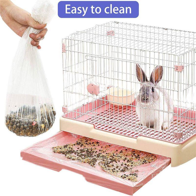 M-Modern-50Piece Disposable Cage Liner Clear Plastic Bunny Cage Liner For Bunny Guinea