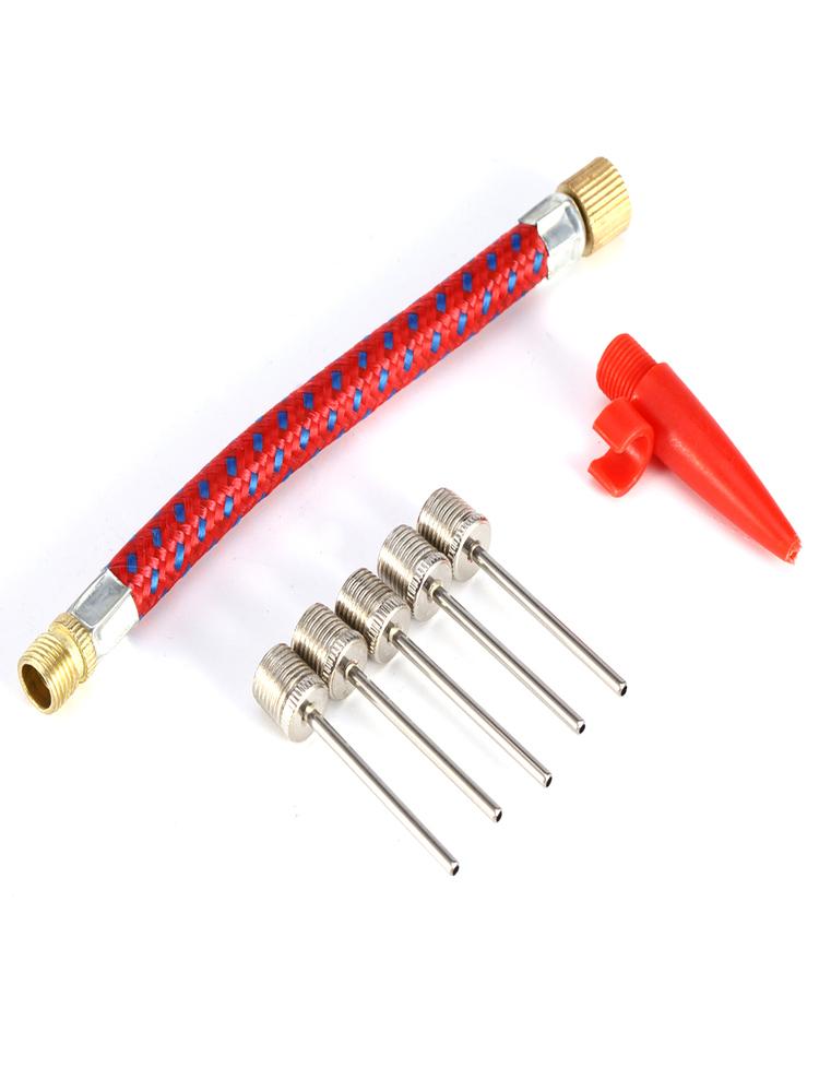

7 Piece Inflating Needle Kits Needle Hose Sports Ball Basketball Football Volleyball Bike Tire Tube Inflator Kit Air Pump Tools