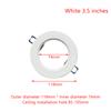 Led Downlight Spotlight Brackets Light Stand Adapters Lamp Shade Rings Hole Enlarge White Outer Frames Cut Out Remedial Circles