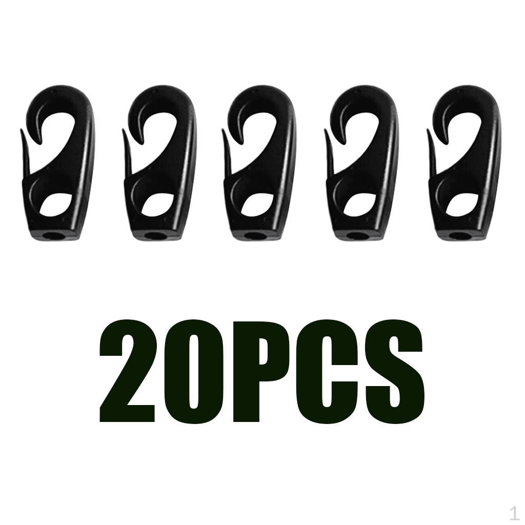 

7mm Cord Hooks - Shock Snap Hook Pcs Pack Boating Camping Auto Outdoor