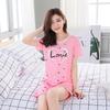 Pajamas Women'S Summer Short-Sleeved Shorts Loose And Cute Cartoon Casual Can Be Worn Outside Pajamas Women'S Loungewear Set