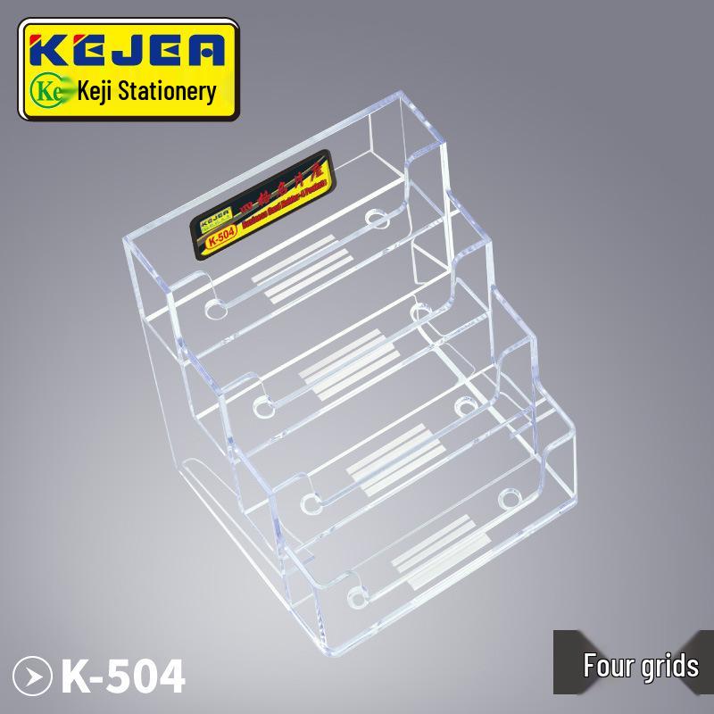 Keji Multi-layer Transparent Desktop Business Card Holder