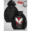 Neuer Herren OX7 Rapper Grafik Hoodie Rapper Oversize Grafikdruck Kordelzug Kapuze Baumwoll-Sweatshirt Herbst Winter Hoodie für Unseix