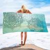 Mantra Beach Collection Digital-printed Polyester Superfine Fiber Double-sided Fleece Beach Vacation Bath Towel, Beach Towel
